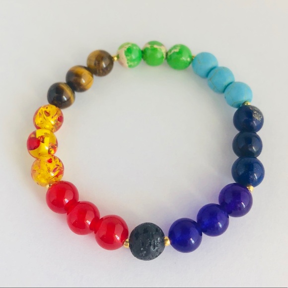 7 CHAKRA | Diffuser Beaded Bracelet - Picture 2 of 3